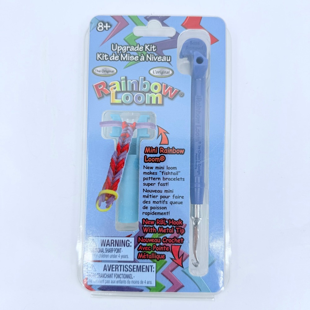 Rainbow Loom Upgrade Kit Metal Tip Hook and Mini Rainbow Loom‎ 851566005721 NEW